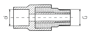 810_Übergangsstück AG mit Außensechskant_Clina Standard Fittings