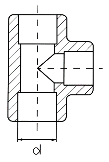 825_T-piece_90°_equal_Clina fittings