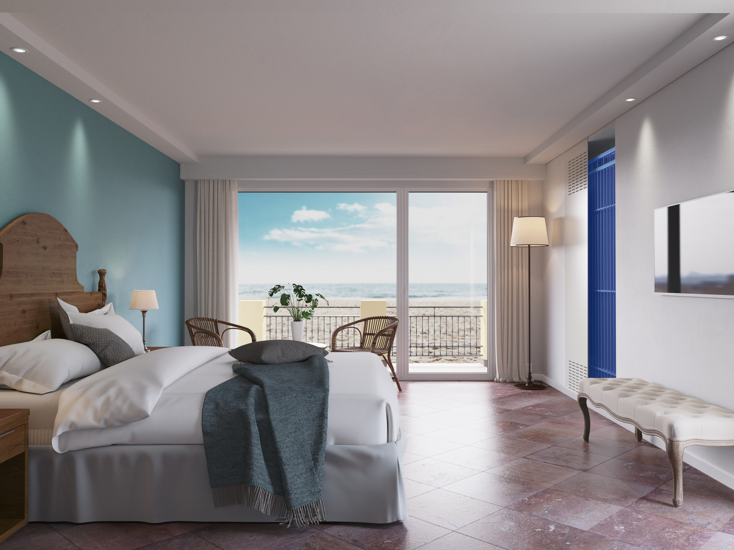 Konvektor GRAVIMAT in Wand_offen_Clina Rendering