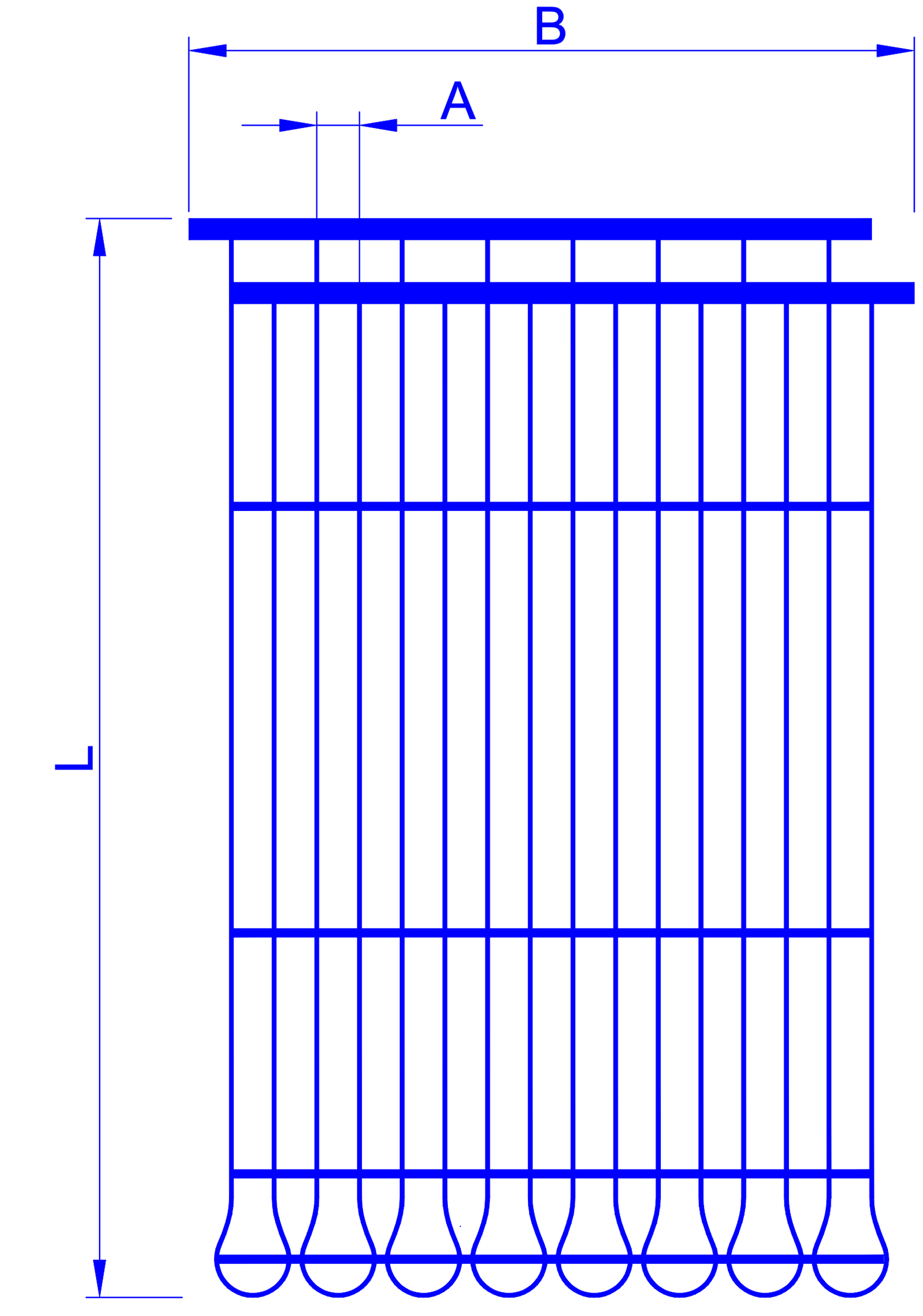 Clina Kapillarrohrmatte_Grundform_S-Matte