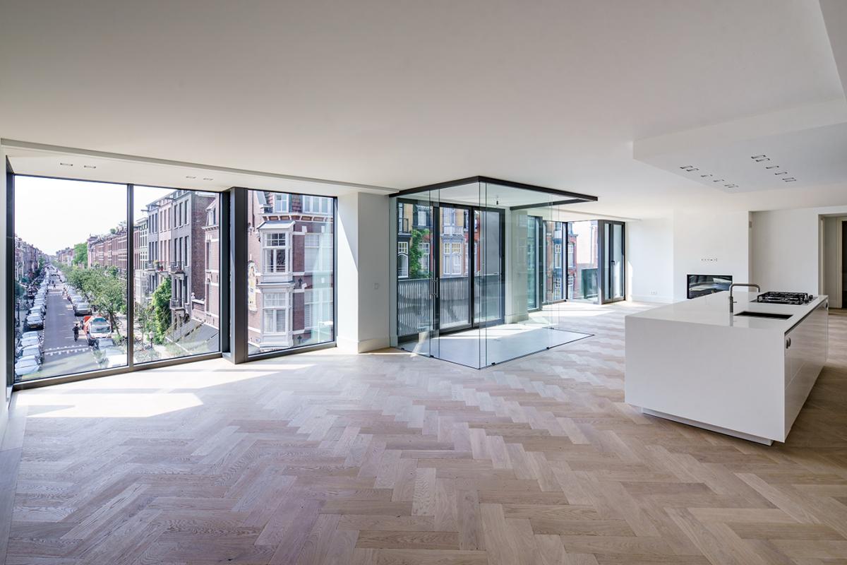 Putz an Gipskarton - Decke - "More" Apartments Amsterdam © Ronald Tilleman